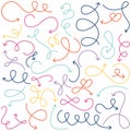 Vector Collection of Doodled Squiggly Arrows