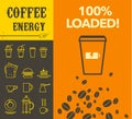 Vector collection of flat coffee design