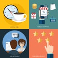 Vector collection of flat and colorful business, marketing and finance concepts. Design elements for web and mobile