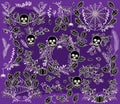 Vector Collection of Halloween Florals, Laurels and Wreaths