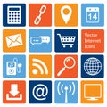 Vector collection: internet icons Royalty Free Stock Photo