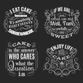 Vector collection of quote typographical background Royalty Free Stock Photo