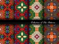 Vector Collection of Seamless Vintage Patterns Royalty Free Stock Photo