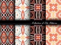 Vector Collection of Seamless Vintage Patterns Royalty Free Stock Photo