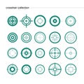 Vector collection of target flat icons.