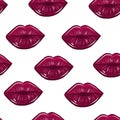 Vector colletion of lips. Lips set. Beaty. Fashion. Style.