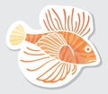 Vector color fish for your design. Royalty Free Stock Photo