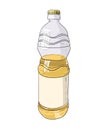 Vector color sketch of plastic bottle