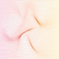 Vector color stripe deformation background.