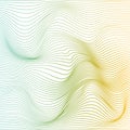 Vector color stripe deformation background.
