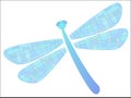 Vector colored dragonfly Royalty Free Stock Photo