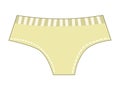 Vector, colored illustration of womens underwear