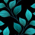 Vector Colored Seamless Floral Pattern Royalty Free Stock Photo