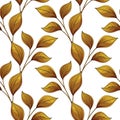 Vector Colored Seamless Floral Pattern Royalty Free Stock Photo