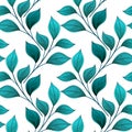 Vector Colored Seamless Floral Pattern Royalty Free Stock Photo