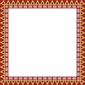 Vector colored square national Indian patterns.