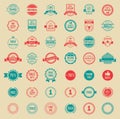 Vector Colored Vintage Badges and Labels