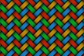 Vector colored woven fiber seamless pattern Royalty Free Stock Photo