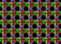 Vector colored woven fiber seamless pattern