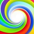 Vector colorful abstract background, bright rainbow swirl, vortex or circle Royalty Free Stock Photo