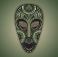 Vector colorful african mask. Royalty Free Stock Photo