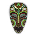 Vector colorful african mask. Royalty Free Stock Photo