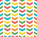 Vector colorful arrow repeat seamless pattern. Pink, orange, blue green and yellow arrows. Royalty Free Stock Photo