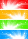 Vector colorful banners Royalty Free Stock Photo