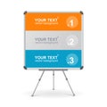 Vector colorful board. Option banner