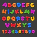 Cartoon balloon font