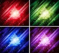 Vector colorful christmas backgrounds Royalty Free Stock Photo