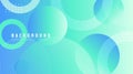 Vector Colorful Circle Gradient Background cyan light blue