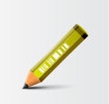 Vector colorful detailed pencil icon