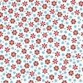 vector colorful flowers seamless pattern. flowers background