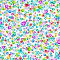 Vector colorful gem stones background element in flat style Royalty Free Stock Photo