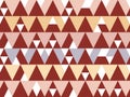 Vector neutral colored geometric shapes seamless pattern background