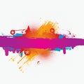 Vector colorful grunge banner