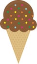 Vector colorful ice cream