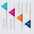 Vector colorful info graphics for your business presentations. Royalty Free Stock Photo