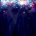 Vector colorful lights background. Royalty Free Stock Photo