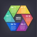 Vector colorful loop infographic. Template for diagram, graph, presentation and chart. Abstract business concept with