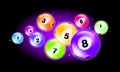 Vector colorful lottery / bingo ball