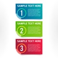 Vector colorful option banners