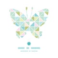 Vector colorful pastel triangle texture butterfly