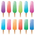 vector colorful popsicles