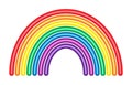 Vector colorful rainbow arc Royalty Free Stock Photo