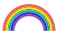 Vector colorful rainbow arc Royalty Free Stock Photo