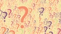 Vector Colorful Random Question Marks Background