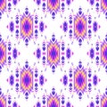 Vector colorful seamless decorative ethnic pattern. American indian motifs. Background with aztec tribal ornament. Boho Royalty Free Stock Photo