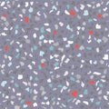 Vector colorful seamless terrazzo pattern.